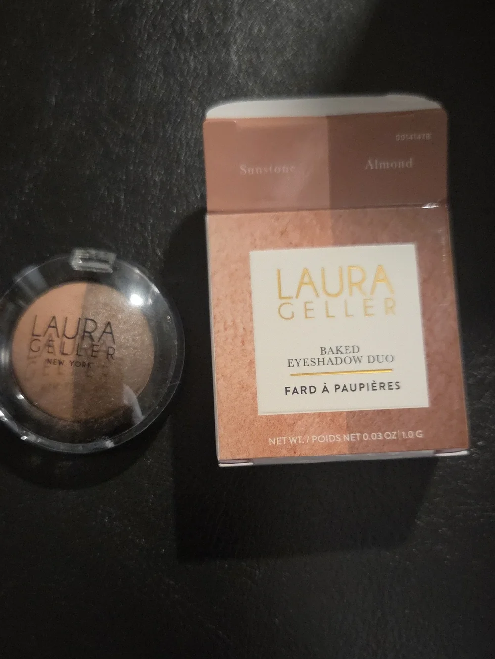 Laura Geller Baked Eyeshadow Duo — Almond & Sunstone Warm Brown Duo